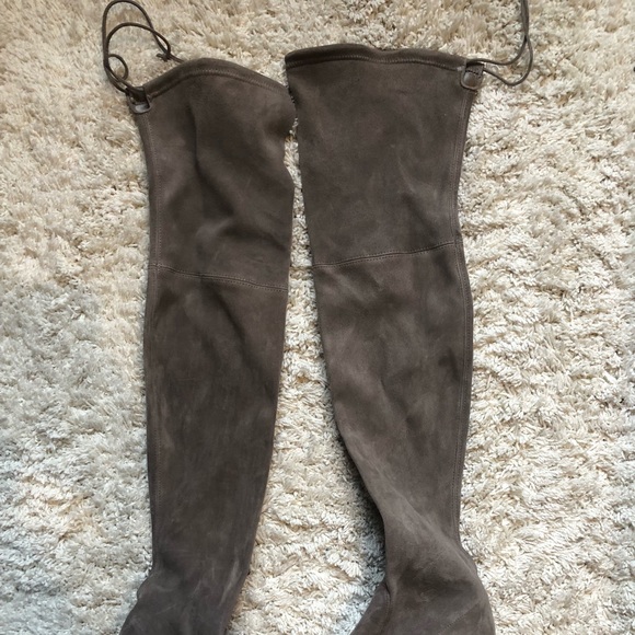 Stuart Weitzman Gray Over The Knee Boots - Picture 7 of 7